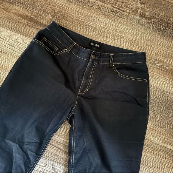 Tahari Dark Blue Denim Bootcut Jeans Size 6/8 - Picture 2 of 7